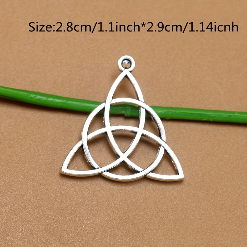10pcs Antique Triangle Circle Alloy Pendant DIY Accessories